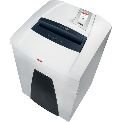 HSM Securio P40c Cross Cut Shredder Continuous Shredder - Cross Cut - 37 Per Pass - for shredding Staples, Paper, Paper Clip, Credit Card, Store Card, CD, DVD, 3.5" Floppy Disk - 40 gal Wastebin Capacity - White - TAA Compliant - 1 Each (1883121)