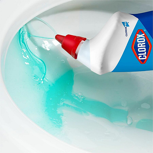 CloroxPro&trade; Toilet Bowl Cleaner with Bleach 24 fl oz (0.8 quart) - Fresh Scent - Disinfectant, Deodorize - Clear - 360 / Bundle (00031BD)