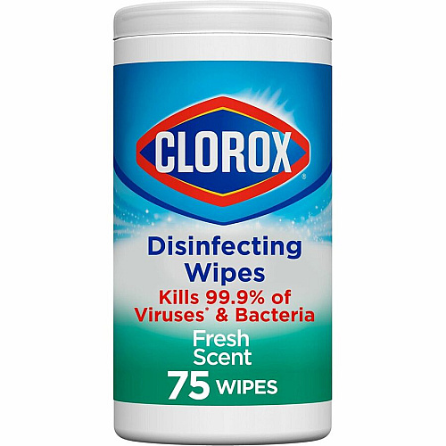 Clorox Disinfecting Wipes, Bleach-Free Cleaning Wipes For Multipurpose - Fresh Scent - Recommended For: Bacteria Remover, Virus Remover, Germs Remover - Bleach-free, Pre-moistened, Phosphorous-free, Easy Tear, Easy to Use, Antibacterial - White  (01656PL)