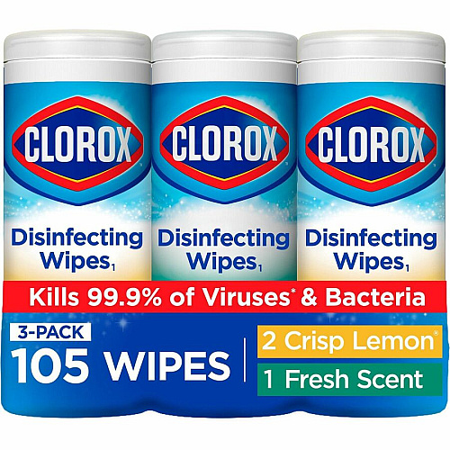 Clorox Disinfecting Cleaning Wipes Value Pack Ready-To-Use - Easy to Use - White - 35/Tub - 675 / Pallet (30112PL)