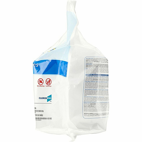 Clorox Healthcare Bleach Germicidal Wipes Refill Ready-To-Use - 12" Length x 12" Width - Anti-corrosive - White - 110/Tub - 200 / Pallet (30359PL)