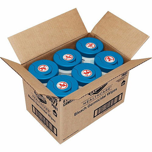 Clorox Healthcare Bleach Germicidal Wipes Ready-To-Use - 5" Length x 6" Width - Anti-corrosive, Residue-free - White - 150/Tub - 300 / Pallet (30577PL)