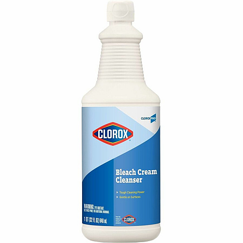 CloroxPro&trade; Bleach Cream Cleanser 32 fl oz (1 quart) - Clear - 512 / Pallet (30613PL)