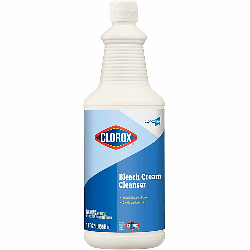 CloroxPro&trade; Bleach Cream Cleanser 32 fl oz (1 quart) - Clear - 512 / Pallet (30613PL)