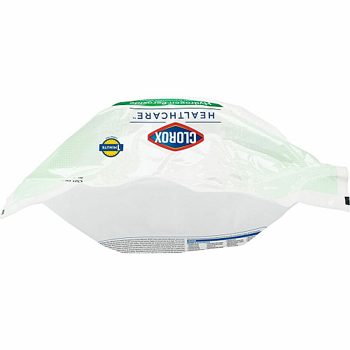 Clorox Healthcare Hydrogen Peroxide Cleaner Disinfectant Wipes 11" Length x 12" Width - Bleach-free, Antibacterial - White - 185/Pack - 200 / Pallet (30827PL)
