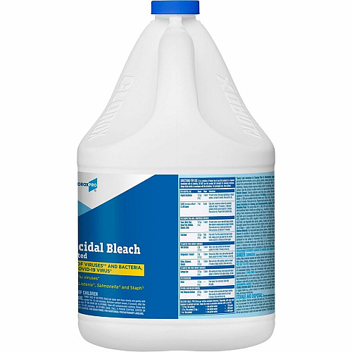 CloroxPro&trade; Germicidal Bleach Concentrate - 121 fl oz (3.8 quart) - Recommended For: Germs Remover - Disinfectant, Deodorize - Clear - 84 / Bundle (30966BD)