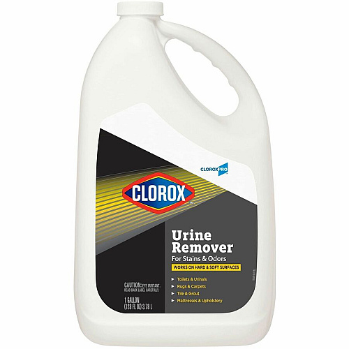 CloroxPro&trade; Urine Remover for Stains and Odors Refill 128 fl oz (4 quart) - Bleach-free - Clear - 60 / Bundle (31351BD)