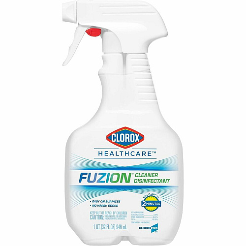 Clorox Fuzion Cleaner Disinfectant Ready-To-Use - 32 fl oz (1 quart) - Low Odor, Odor Neutralizer, Easy to Use - Translucent Bottle - 432 / Pallet (31478PL)