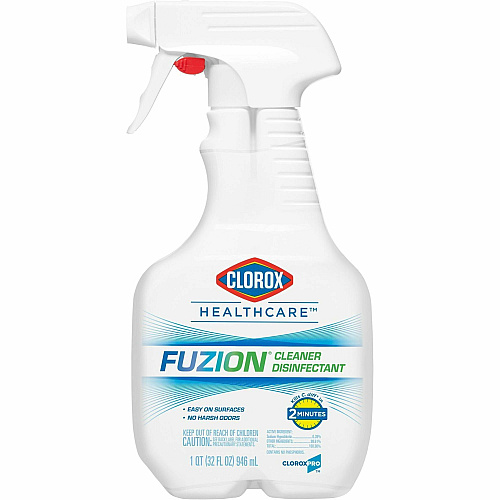 Clorox Fuzion Cleaner Disinfectant Ready-To-Use - 32 fl oz (1 quart) - Low Odor, Odor Neutralizer, Easy to Use - Translucent Bottle - 432 / Pallet (31478PL)
