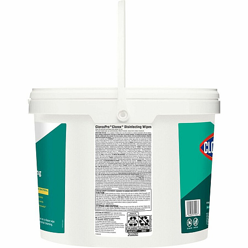 CloroxPro&trade; Disinfecting Wipes Ready-To-Use - Fresh Scent - Pre-moistened, Anti-bacterial, Textured - White - 700/Tub - 24 / Bundle (31547BD)