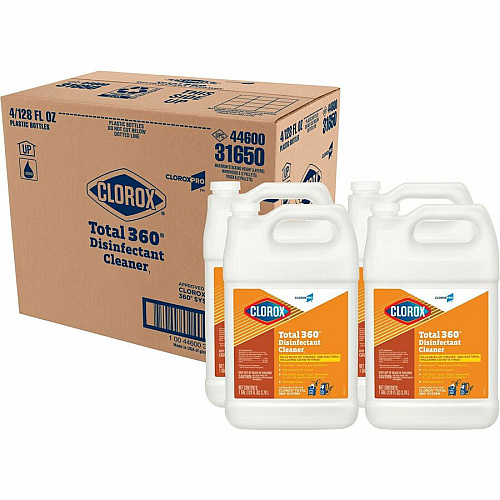 CloroxPro Total 360 Disinfectant Cleaner 128 fl oz (4 quart) - Translucent - 4 / Carton (31650CT)