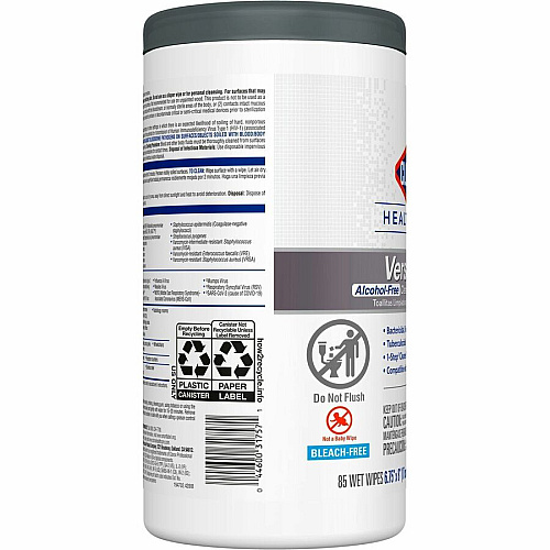 Clorox Healthcare VersaSure Cleaner Disinfectant Wipes (31757PL)