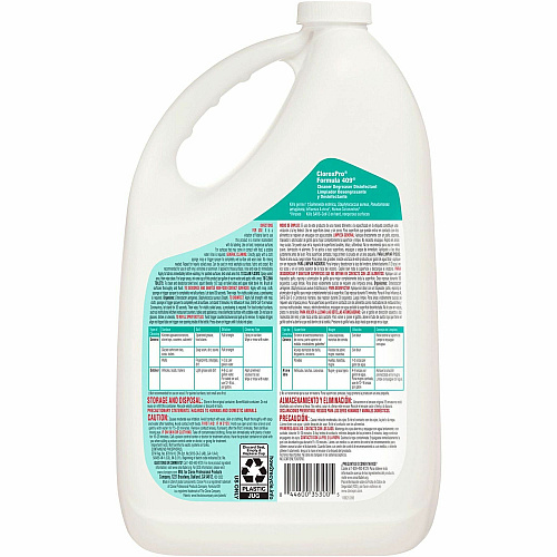 Clorox Commercial Solutions Formula 409 Cleaner Degreaser Disinfectant Refill 128 fl oz (4 quart) - Disinfectant - Clear - 108 / Pallet (35300PL)