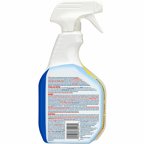 CloroxPro&trade; Clean-Up Disinfectant Cleaner with Bleach Ready-To-Use - 32 fl oz (1 quart) - Antibacterial, Disinfectant - Clear - 216 / Bundle (35417BD)