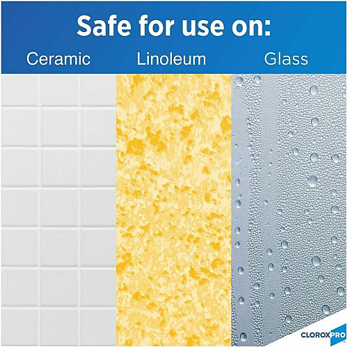 CloroxPro&trade; Clean-Up Disinfectant Cleaner with Bleach Ready-To-Use - 32 fl oz (1 quart) - Antibacterial, Disinfectant - Clear - 216 / Bundle (35417BD)