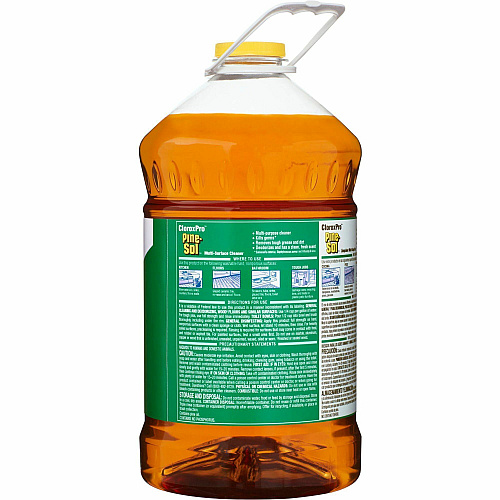 CloroxPro&trade; Pine-Sol Multi-Surface Cleaner 144 fl oz (4.5 quart) - Pine Scent - 63 / Bundle - Residue-free, Deodorize, Disinfectant, Antibacterial - Clear (35418BD)