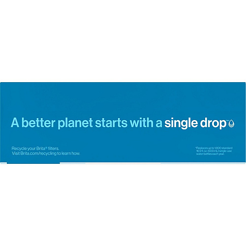 Brita Replacement Water Filter for Pitchers Dispenser - Pitcher - 40 gal Filter Life (Water Capacity)2 Month Filter Life (Duration) - 3/Pack - 336 / Bundle - Blue, White (35503BD)