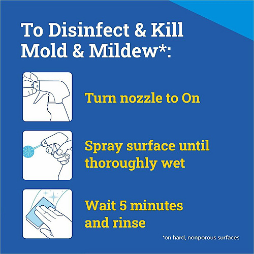 CloroxPro&trade; Tilex Disinfecting Instant Mold and Mildew Remover Spray 32 fl oz (1 quart) - Disinfectant, Antibacterial - White - 216 / Bundle (35600BD)
