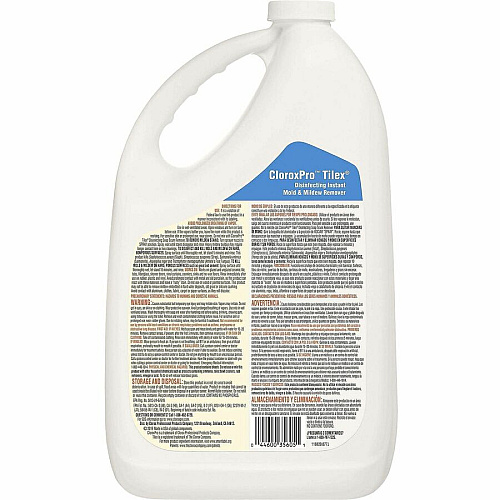 CloroxPro&trade; Tilex Disinfecting Instant Mold and Mildew Remover Refill 128 fl oz (4 quart) - Scrub-free - Clear - 108 / Pallet (35605PL)