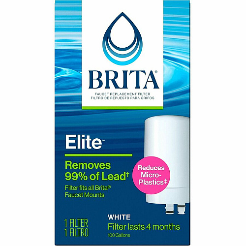 Brita On Tap Water Filtration System Replacement Filters For Faucets 100 gal Filter Life - Blue, White - 6 / Carton (36309CT)