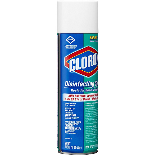 Clorox Commercial Solutions Disinfecting Aerosol Spray 19 fl oz (0.6 quart) - Fresh Scent - Bleach-free, Deodorize, Antibacterial, Disinfectant - 864 / Pallet (38504PL)