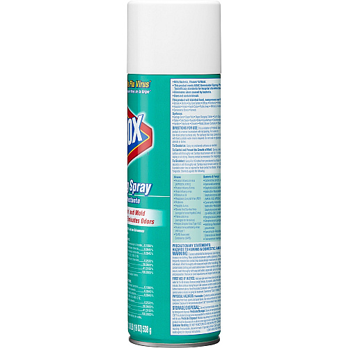Clorox Commercial Solutions Disinfecting Aerosol Spray 19 fl oz (0.6 quart) - Fresh Scent - Bleach-free, Deodorize, Antibacterial, Disinfectant - 864 / Pallet (38504PL)