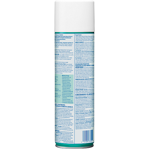 Clorox Commercial Solutions Disinfecting Aerosol Spray 19 fl oz (0.6 quart) - Fresh Scent - Bleach-free, Deodorize, Antibacterial, Disinfectant - 864 / Pallet (38504PL)