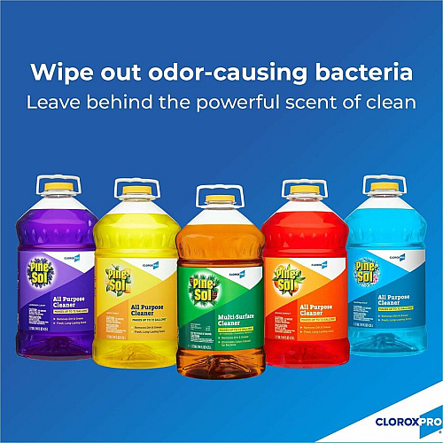CloroxPro&trade; Pine-Sol Multi-Surface Cleaner Concentrate - 60 fl oz (1.9 quart) - Pine Scent - 192 / Bundle - Disinfectant, Deodorize, Residue-free, Pleasant Scent, Versatile, Antibacterial - Amber (41773BD)