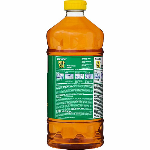 CloroxPro&trade; Pine-Sol Multi-Surface Cleaner Concentrate - 60 fl oz (1.9 quart) - Pine Scent - 384 / Pallet - Disinfectant, Deodorize, Residue-free, Pleasant Scent, Versatile - Amber (41773PL)