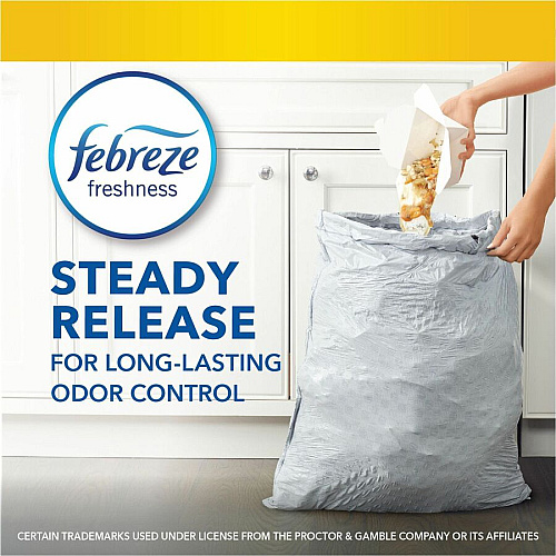 Glad ForceFlex Tall Kitchen Drawstring Trash Bags Gain Lavender with Febreze Freshness - 13 gal Capacity - 27.36" Length x 24.02" Width x 0.78 mil (20 Micron) Thickness - Drawstring Closure - White - Kitchen, Garbage, Office - 80/Box - 120 / Bun (78902BD)