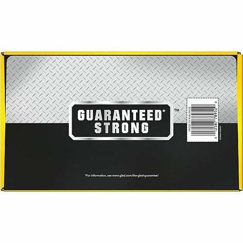 Glad Large Drawstring Trash Bags Large Size - 30 gal Capacity - 32.99" Length x 30" Width x 1.05 mil (27 Micron) Thickness - Drawstring Closure - Black - Plastic - Garbage, Indoor, Outdoor - 90/Box - 34 / Bundle (78952BD)