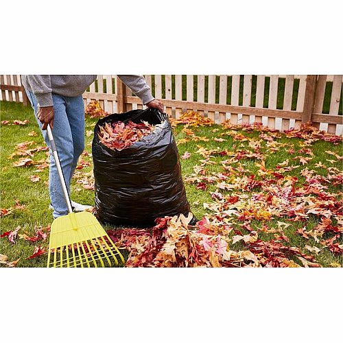 Glad Large Drawstring Trash Bags Large Size - 30 gal Capacity - 32.99" Length x 30" Width x 1.05 mil (27 Micron) Thickness - Drawstring Closure - Black - Plastic - Garbage, Indoor, Outdoor - 90/Box - 68 / Pallet (78952PL)