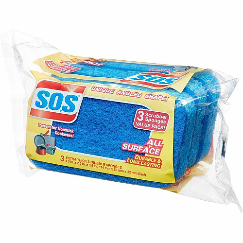 S.O.S. S.O.S All Surface Scrubber Sponge (91028BD)
