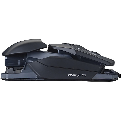 Mad Catz The Authentic R.A.T. Pro S3 Optical Gaming Mouse Optical - Cable - Black - 1 - USB 2.0 - 7200 dpi - Scroll Wheel - 8 Button(s) - Right-handed (MR03DCAMBL00)
