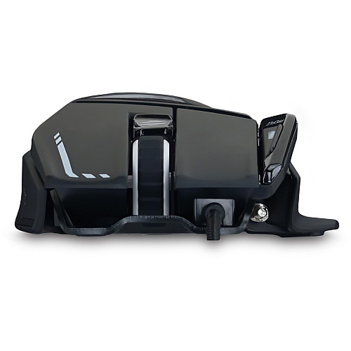 Mad Catz The Authentic R.A.T. 8+ Optical Gaming Mouse Pixart 3389 - Cable - Black - USB 2.0 - 16000 dpi - 11 Button(s) - 1 Each (MR05DCAMBL00)