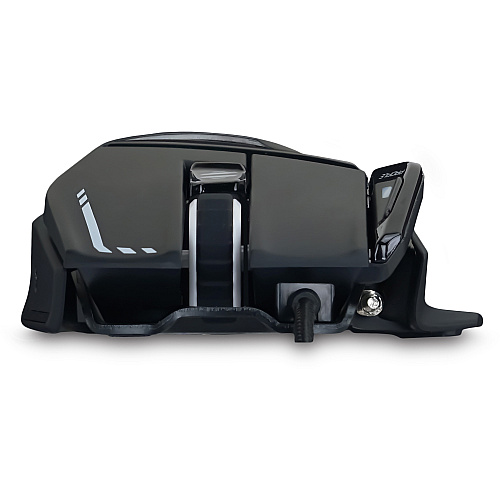 Mad Catz The Authentic R.A.T. 8+ Optical Gaming Mouse Pixart 3389 - Cable - Black - USB 2.0 - 16000 dpi - 11 Button(s) - 1 Each (MR05DCAMBL00)