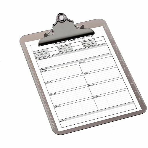 Business Source Spring Clip Plastic Clipboard 8 1/2" x 11" Sheet Size - Spring Clip - Plastic - Smoke - 1 Each (BSN01861)