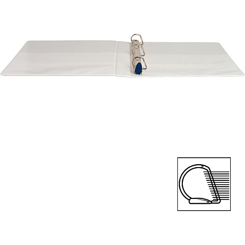 Business Source Locking D-Ring View Binder 1" Binder Capacity - Letter - 8 1/2" x 11" Sheet Size - 200 Sheet Capacity - Fastener(s): D-Ring - Pocket(s): 4, Inside Front & Back - Polypropylene, Chipboard - White - Recycled - Non-glare, Acid-free (BSN26955)