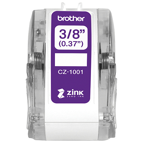 Brother Multipurpose Label 3/8" Width - Zero Ink (ZINK) - Water Resistant - 1 Each (CZ1001)