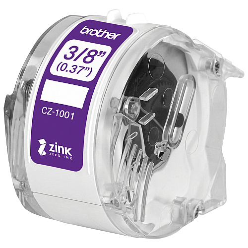 Brother Multipurpose Label 3/8" Width - Zero Ink (ZINK) - Water Resistant - 1 Each (CZ1001)
