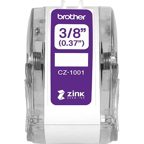 Brother Multipurpose Label 3/8" Width - Zero Ink (ZINK) - Water Resistant - 1 Each (CZ1001)
