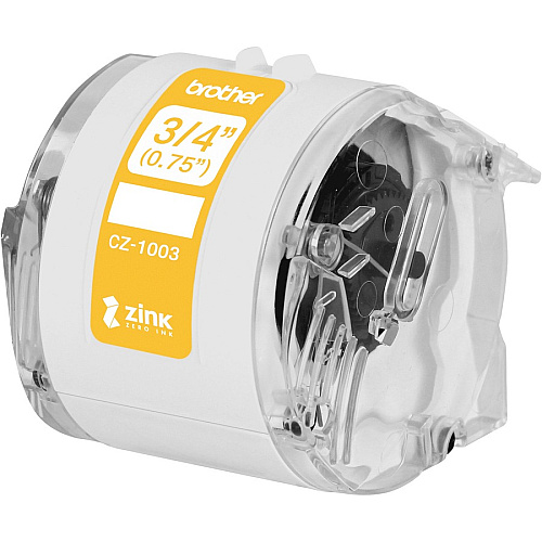 Brother Multipurpose Label 3/4" Width - Zero Ink (ZINK) - Paper - Water Resistant - 1 Each (CZ1003)