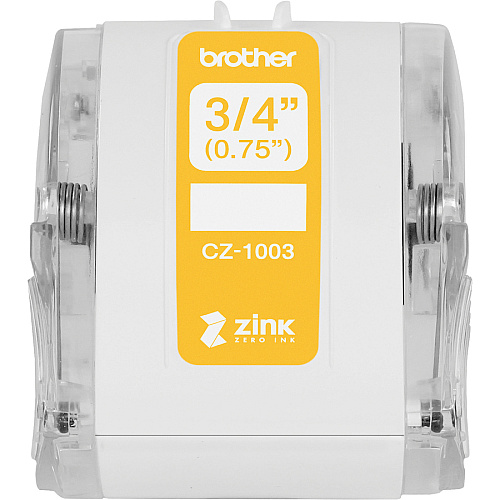 Brother Multipurpose Label 3/4" Width - Zero Ink (ZINK) - Paper - Water Resistant - 1 Each (CZ1003)