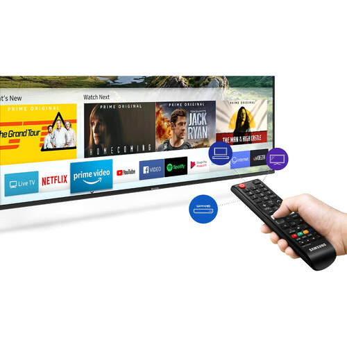 Samsung RU7100 UN50RU7100F 49.5" Smart LED-LCD TV - 4K UHDTV - Charcoal Black Edge LED Backlight - Alexa, Google Assistant Supported - Tizen - Dolby, Dolby Digital (UN50RU7100FXZA)
