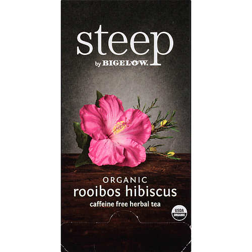 Bigelow Rooibos Hibiscus Herbal Tea Bag Herbal Tea - 1.6 oz - 20 Teabag - GMO Free - Kosher - Organic - 20 / Box (17713)