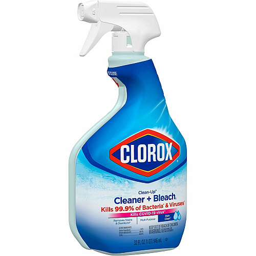 Clorox Clean-Up All Purpose Cleaner with Bleach For Multipurpose - 32 fl oz (1 quart) - Rain Clean Scent - Recommended For: Stain Remover - Deodorize, Disinfectant, Easy to Use - Multi Spray Bottle - 1 Each (30197)