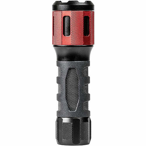 Dorcy Ultra HD Series Twist Flashlight 360 lm Lumen - 3 x AAA - Battery - Impact Resistant - Black, Red - 1 Each (414347)