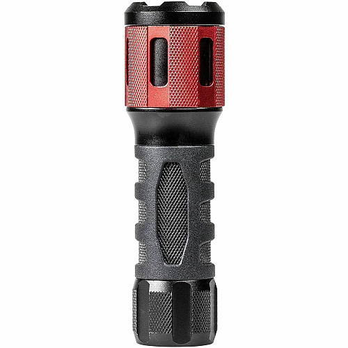 Dorcy Ultra HD Series Twist Flashlight 360 lm Lumen - 3 x AAA - Battery - Impact Resistant - Black, Red - 1 Each (414347)
