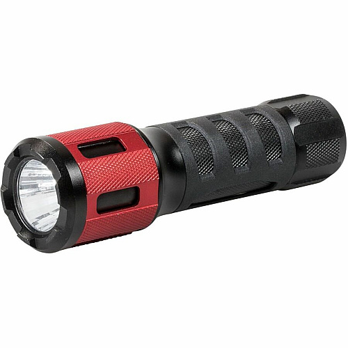 Dorcy Ultra HD Series Twist Flashlight 360 lm Lumen - 3 x AAA - Battery - Impact Resistant - Black, Red - 1 Each (414347)