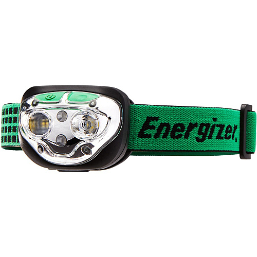 Energizer Vision Ultra HD Rechargeable Headlamp (Includes USB Charging Cable) LED - 400 lm Lumen - Battery Rechargeable - Battery, USB - Water Resistant, Drop Resistant - Green - 1 Each (ENHDFRLP)